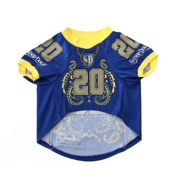 Snoop Doggie Doggs Dog Pet Stretch Halftime Deluxe Football Jersey Size XS - Picture 2 of 4